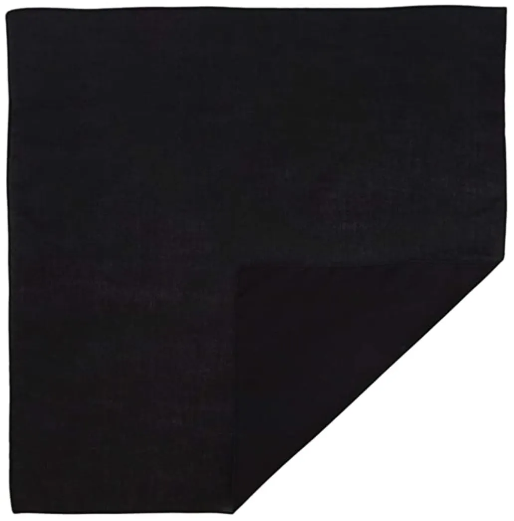 12 ct 100% Cotton Solid Color Bandana - By Pack