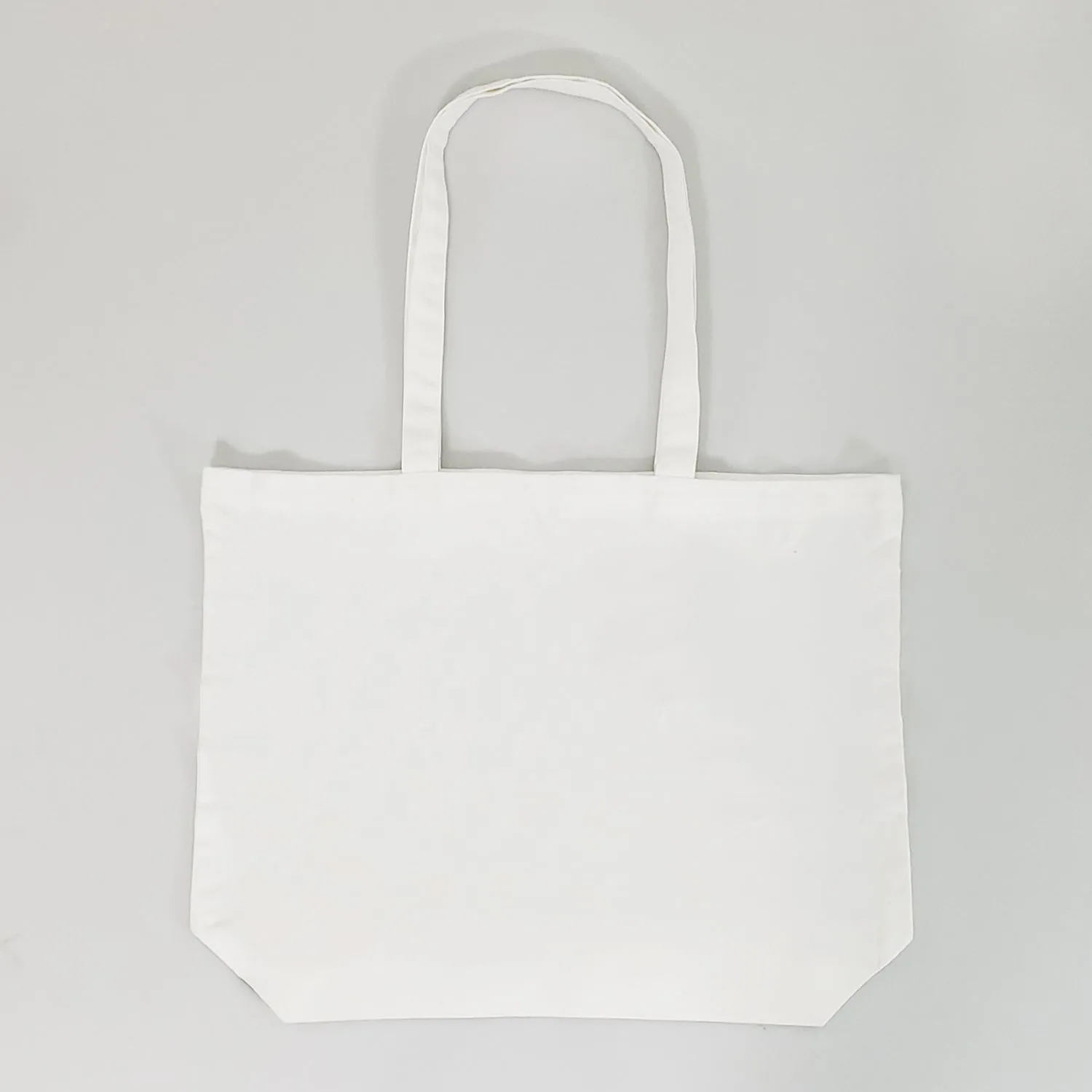 12 ct Large 100% Polyester Canvas Sublimation Tote Bags White - By Dozen