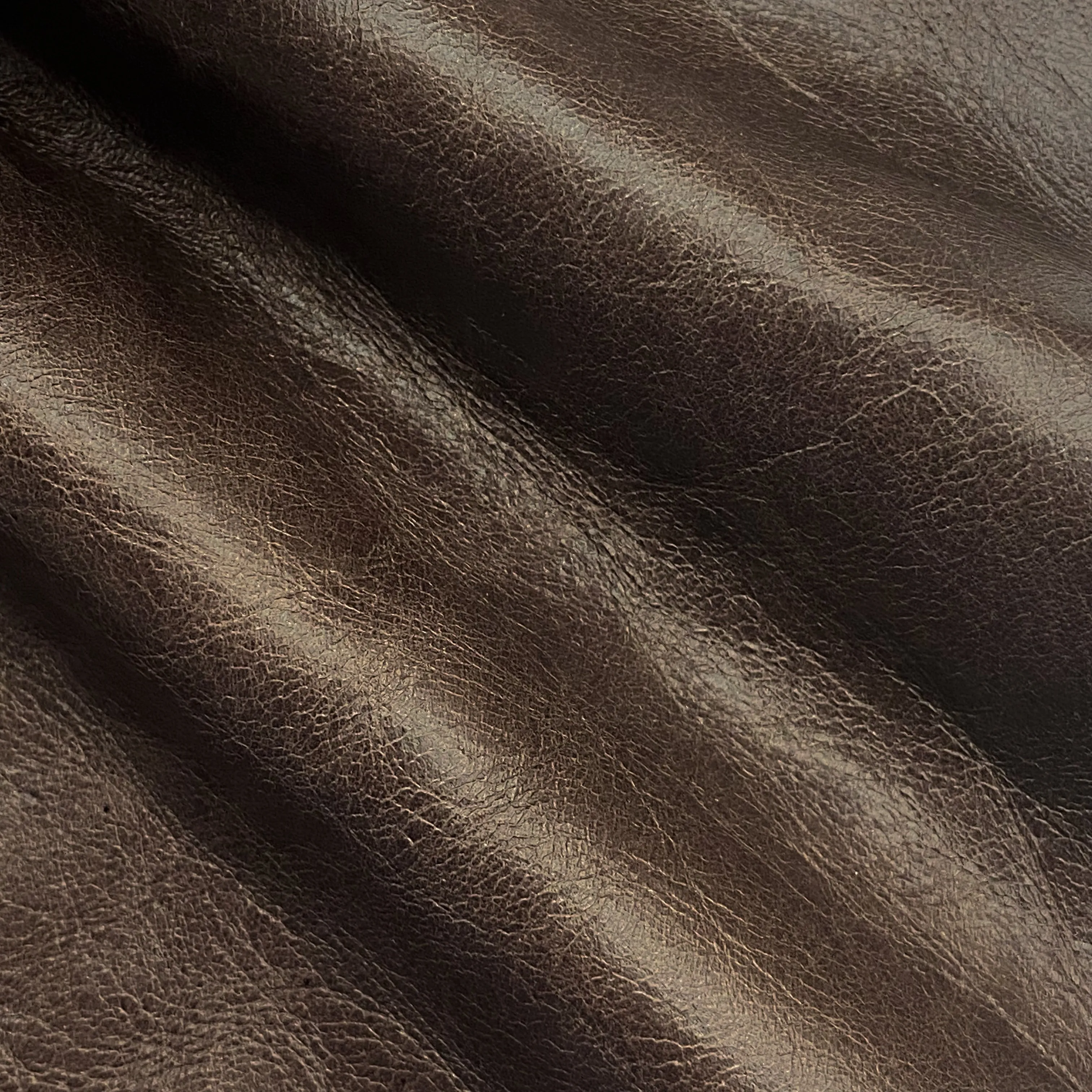 3oz (1.2mm) Cow Leather - Black Brown (per square foot)