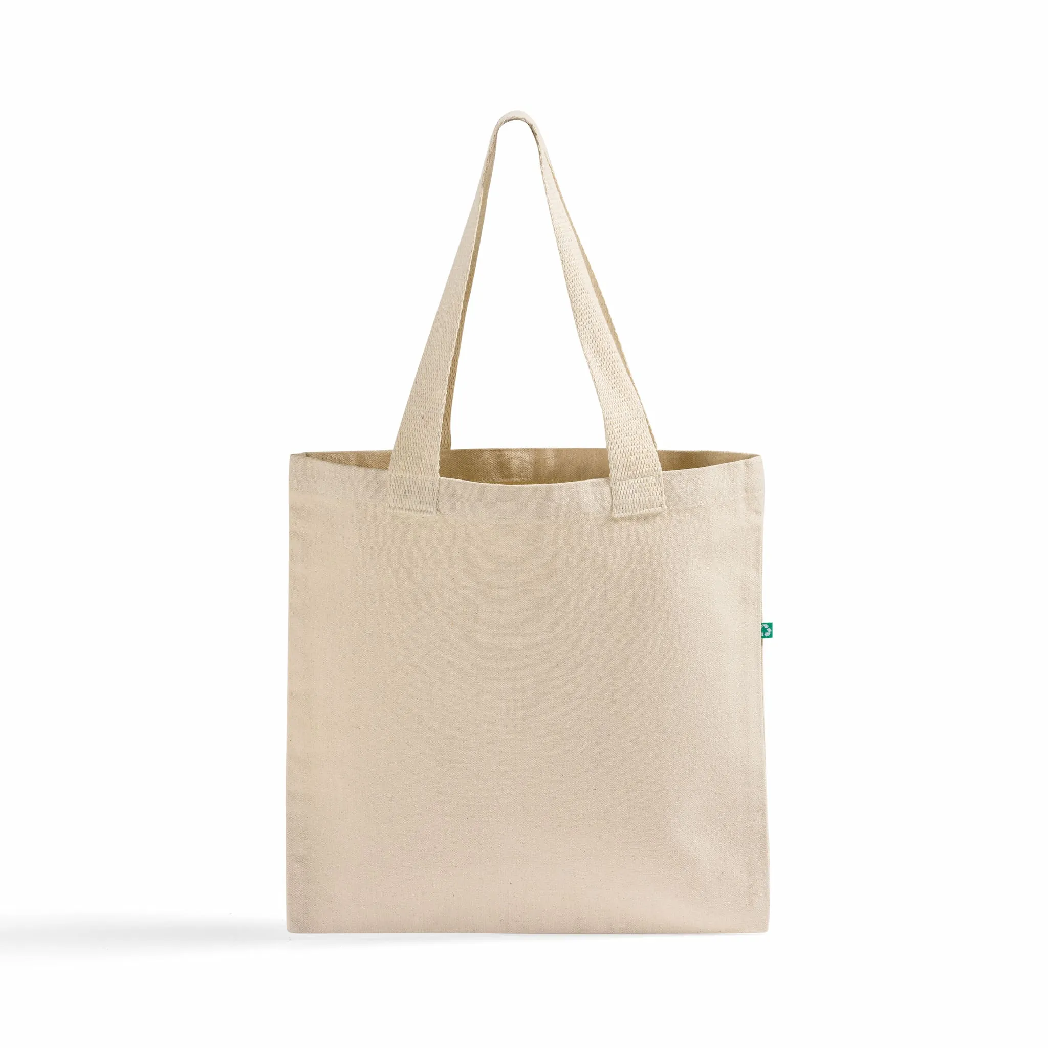 96 ct Recycled Canvas Flat Tote Bag / Basic Book Bag - By Case