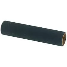 9" Black Foam Roller Cover 3/16" Nap