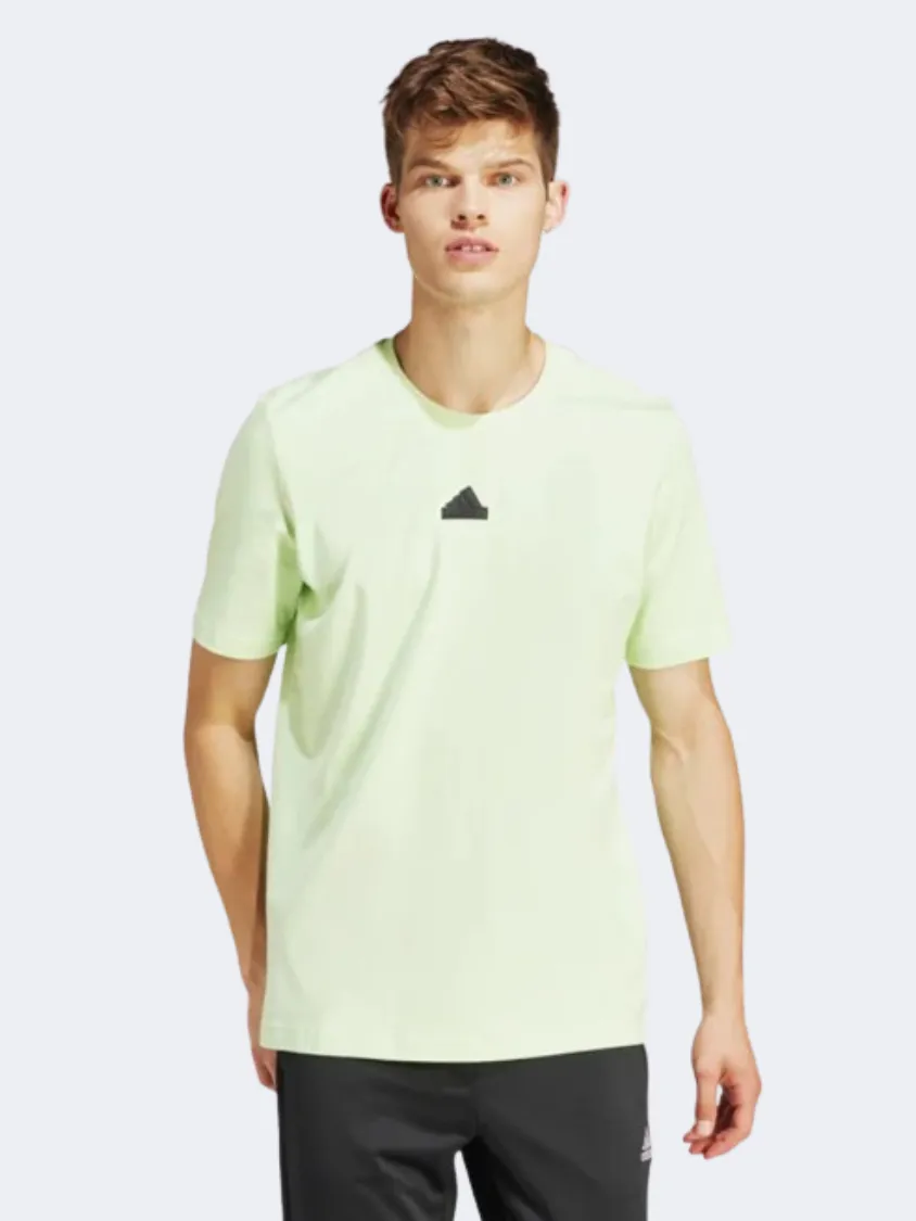 Adidas City Escape Graphic Men Sportswear T-Shirt Semi Green Spark