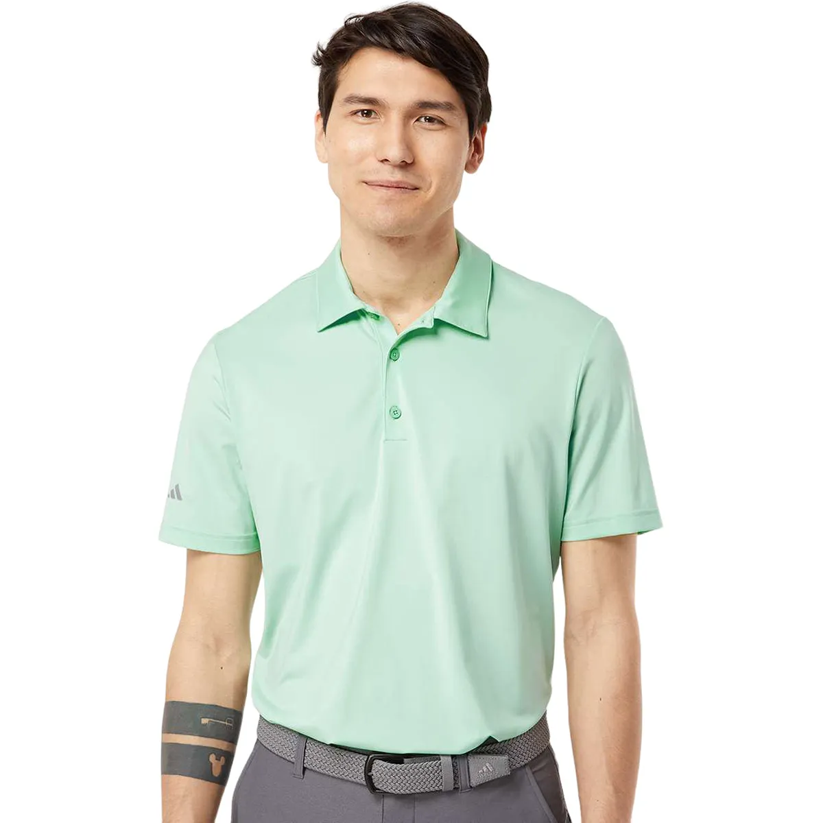 Adidas Men's Clear Mint Ultimate Solid Polo