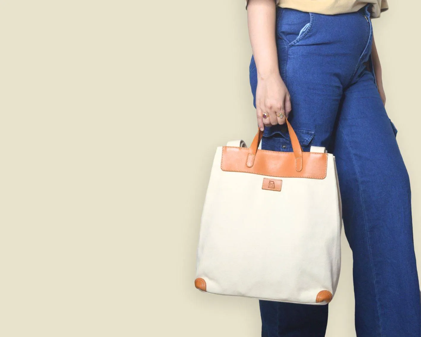 All Day Tote - Canvas   Leather