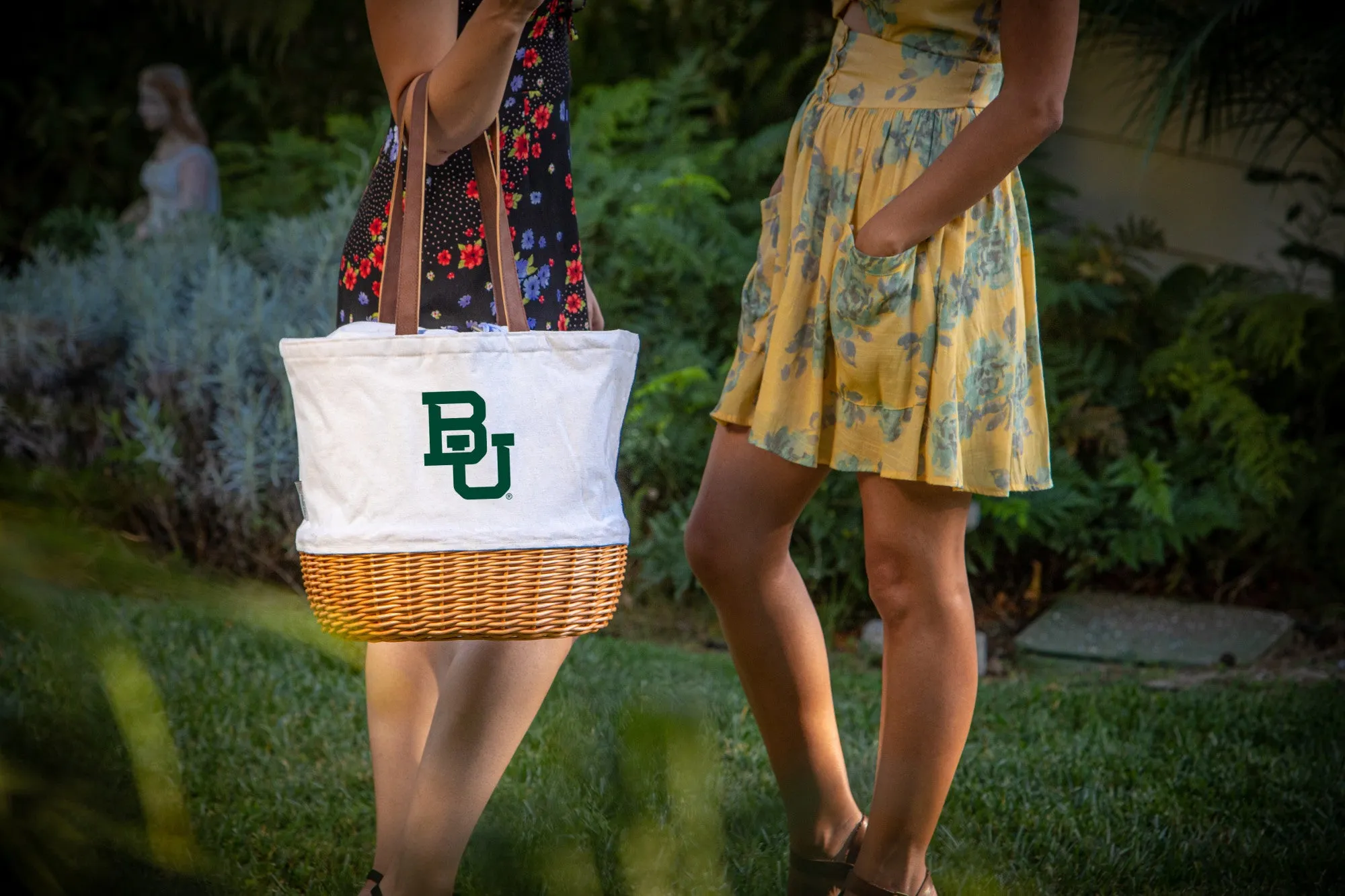 Baylor Bears - Coronado Canvas and Willow Basket Tote