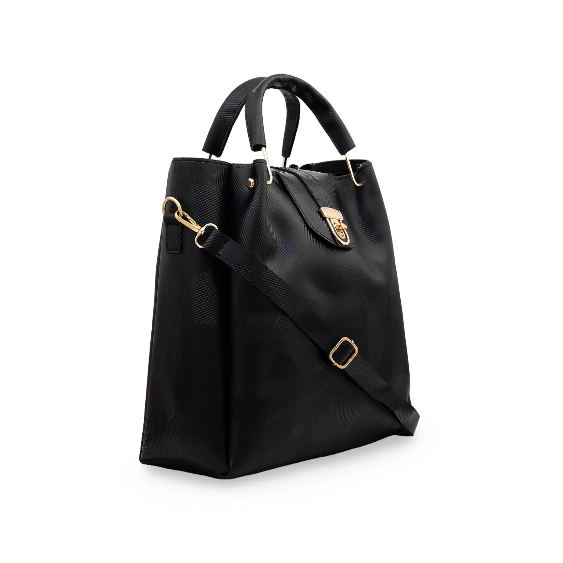 Black Formal Hand Bag P54314