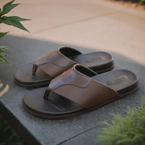 Brown Formal Slippers for men