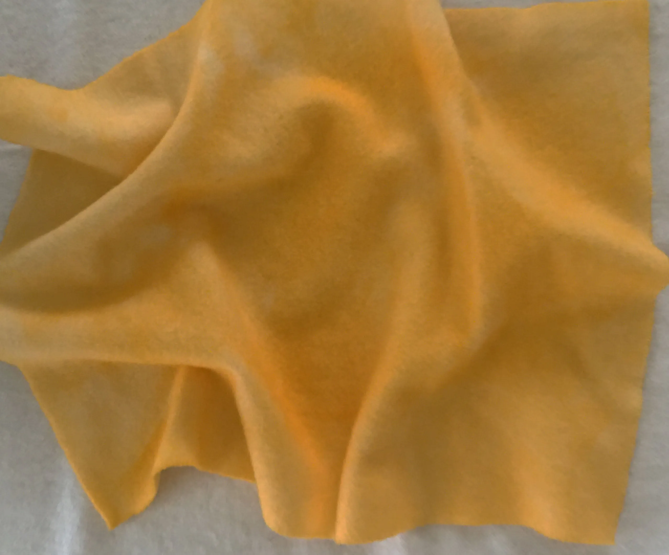 BUTTERCUP YELLOW Hand Dyed YARD Wool Fabric for Wool Applique and Rug Hooking