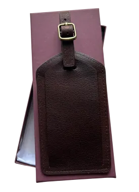 Cambridge Full Grain Leather Luggage Tag