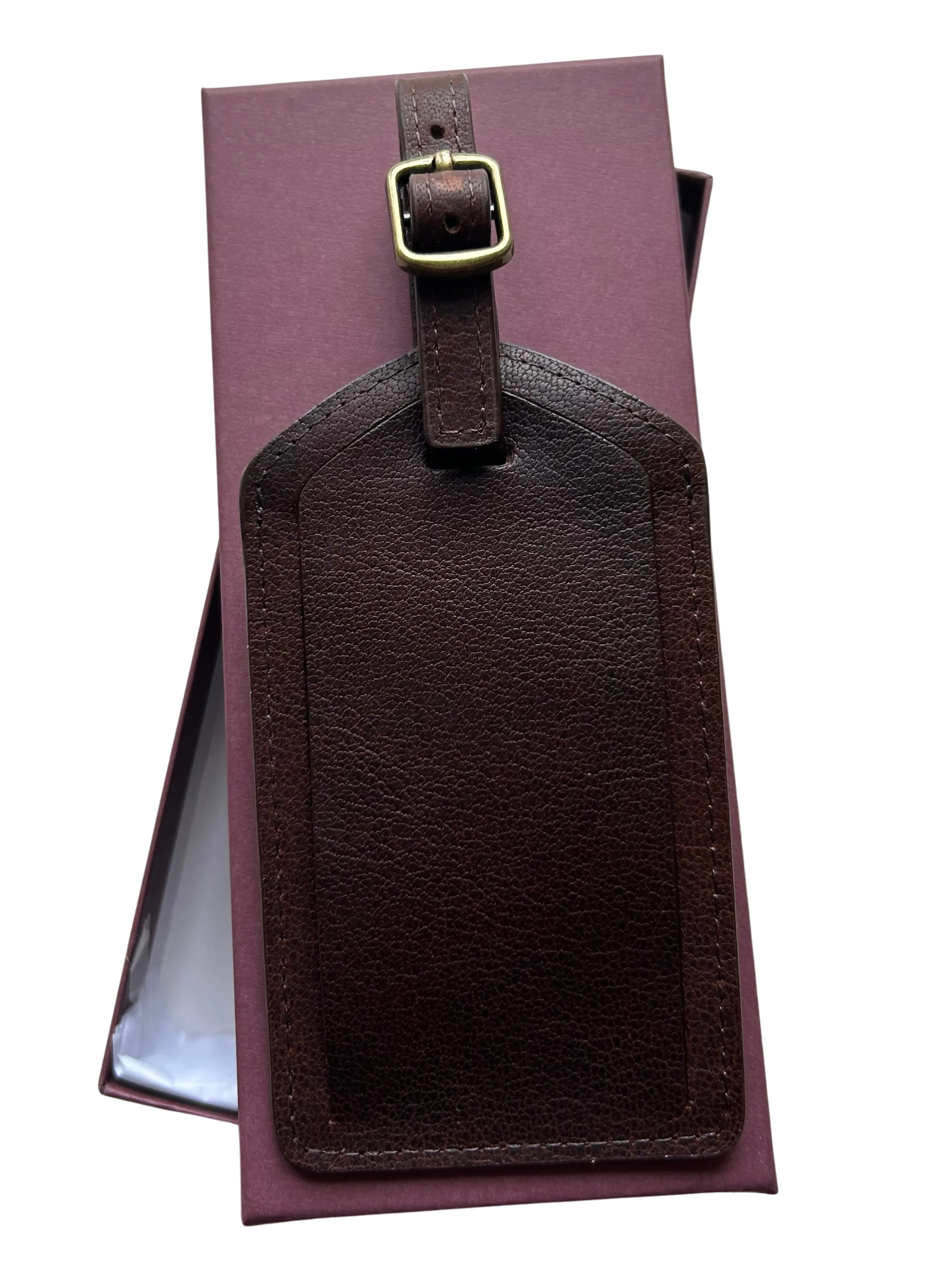 Cambridge Full Grain Leather Luggage Tag