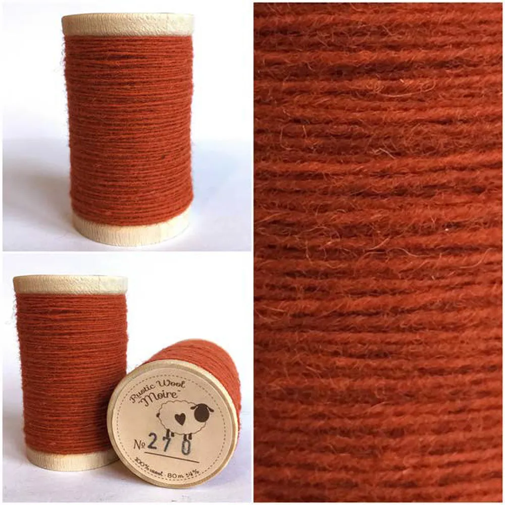 CANTALOUPE Hand Dyed YARD Wool Fabric for Wool Applique and Rug Hooking