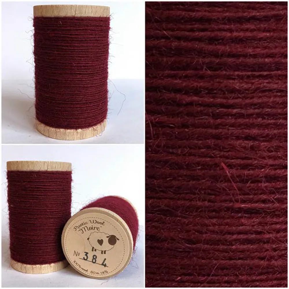 CAPE COD CRANBERRY Hand Dyed YARD Wool Fabric for Wool Applique and Rug Hooking