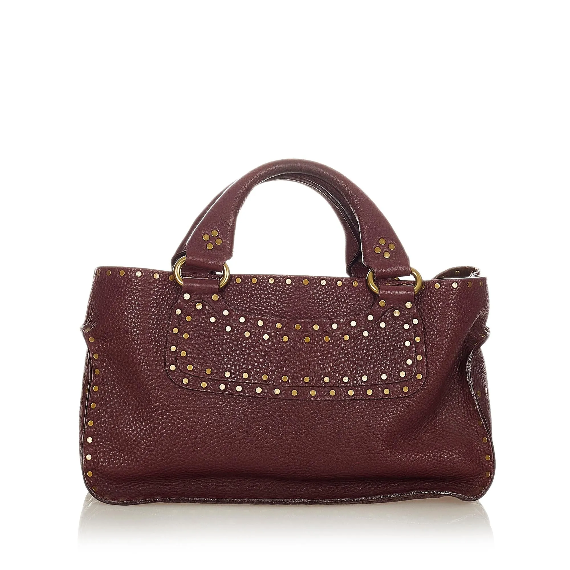 Celine Boogie Studded Leather Handbag (SHG-24083)