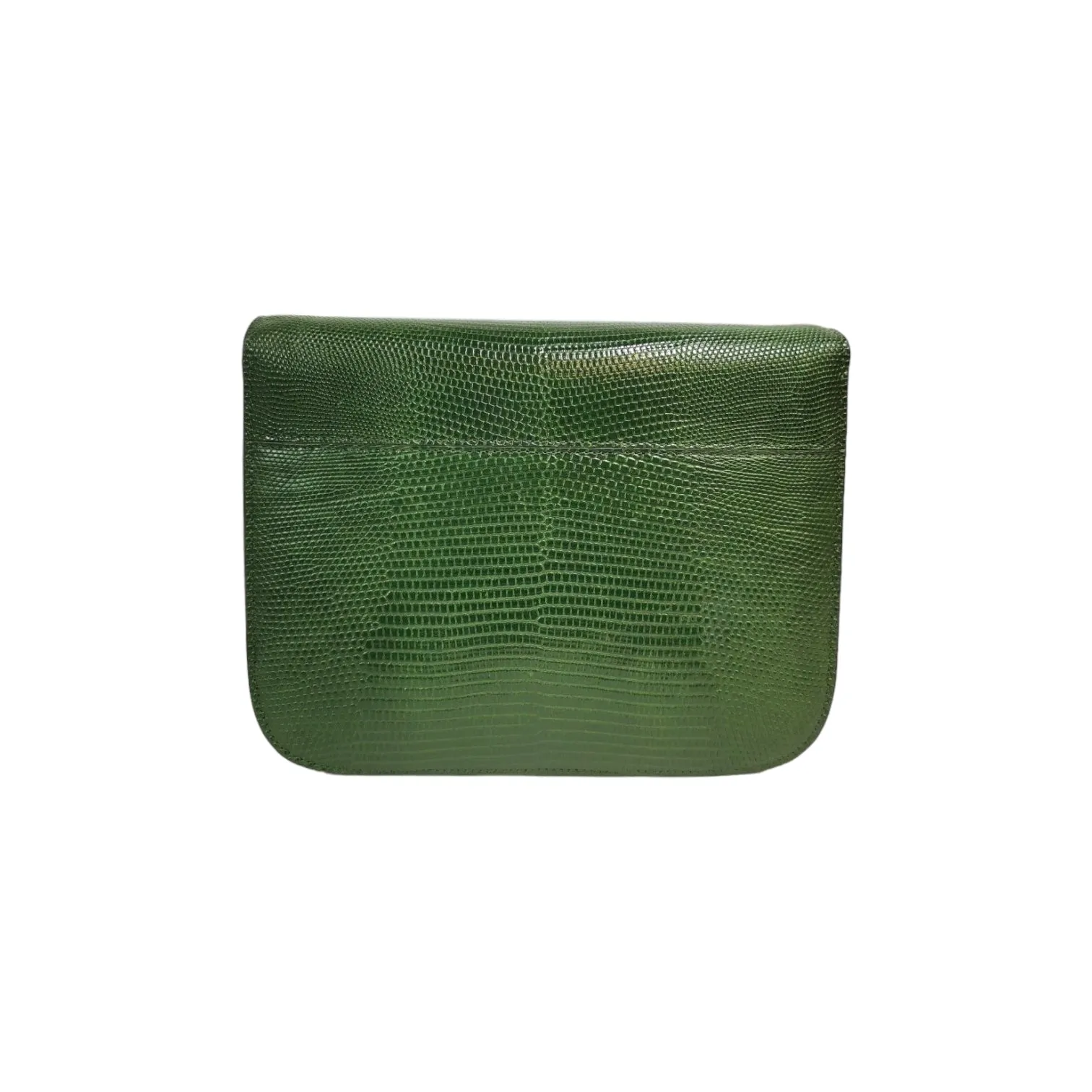 Celine Classic Medium Green Lizard