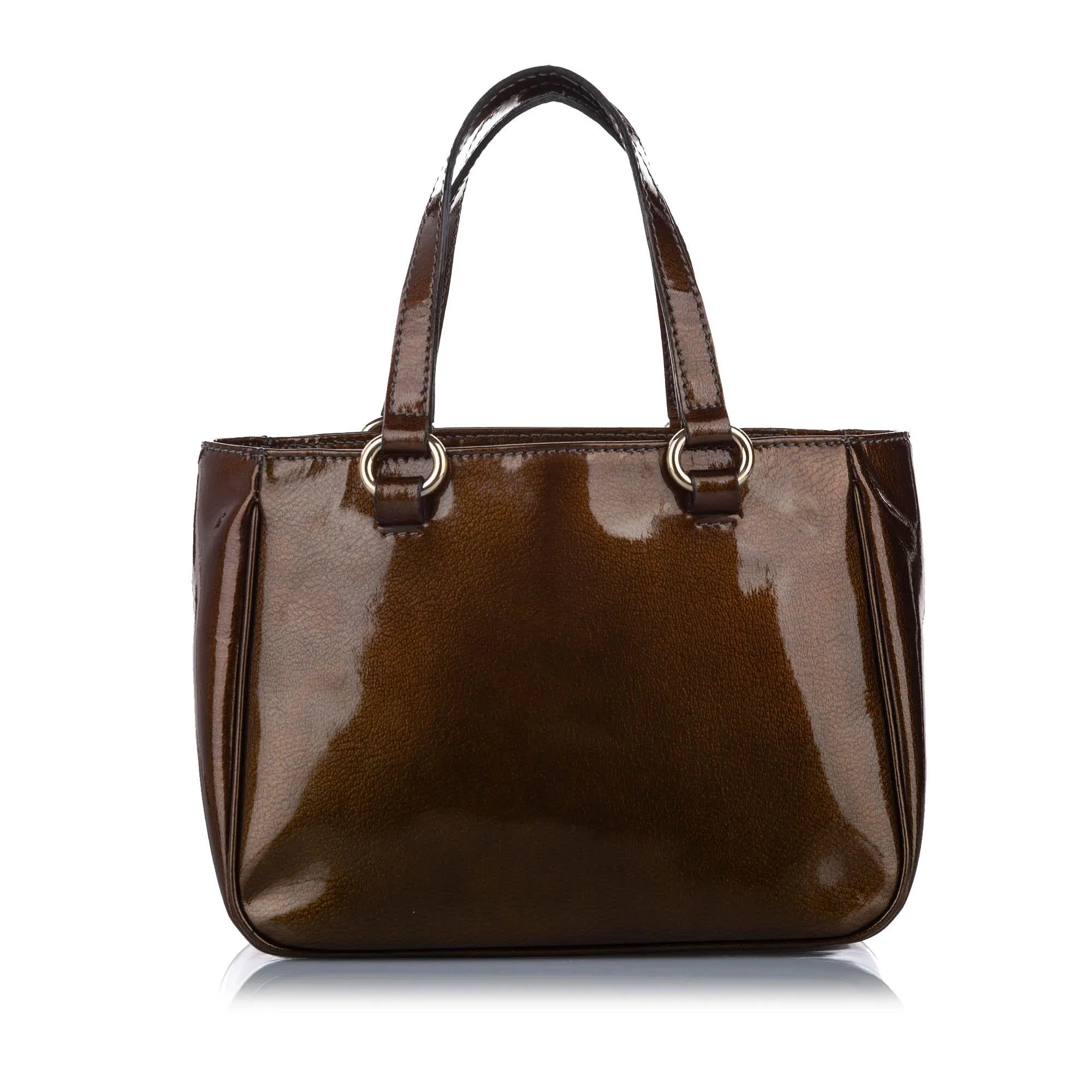 Celine Triomphe Patent Leather Tote Bag (SHG-15557)