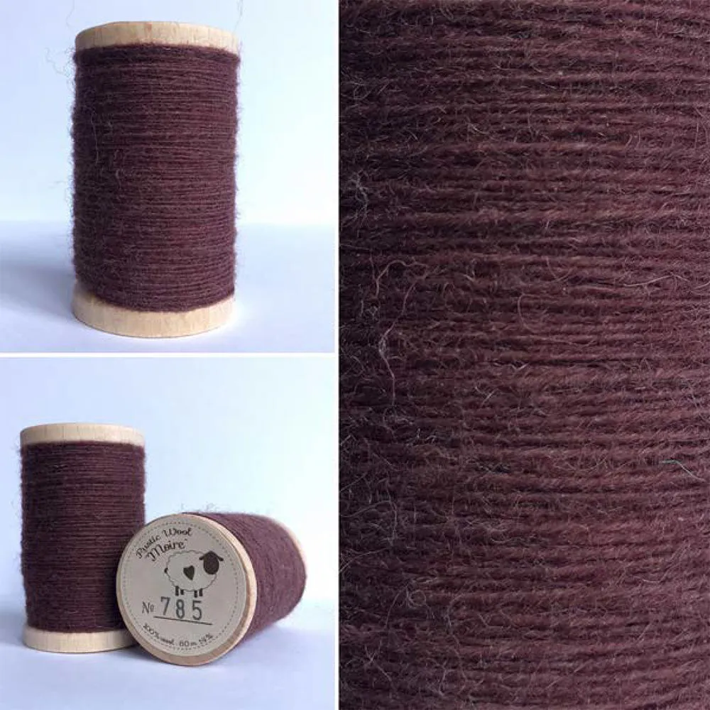 CHESTNUT BROWN Hand Dyed HALF YARD Wool Fabric for Wool Applique and Rug Hooking