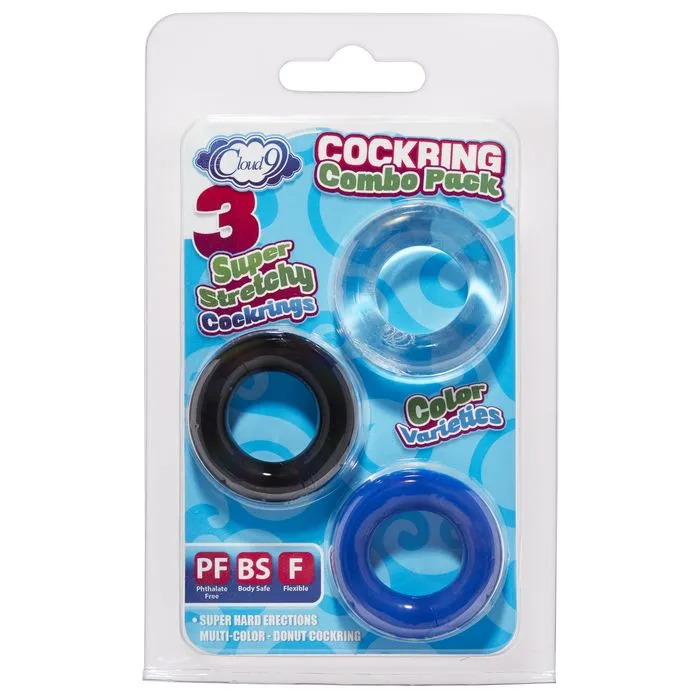 Cloud 9 Cockring Combo Color Varieties