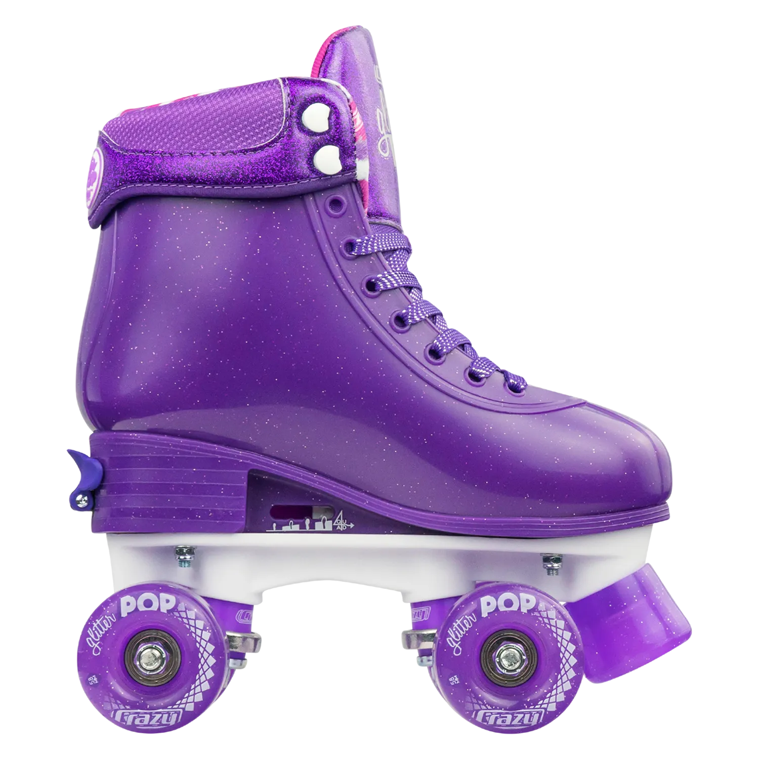 Crazy Glitter Pop Roller Skates Purple