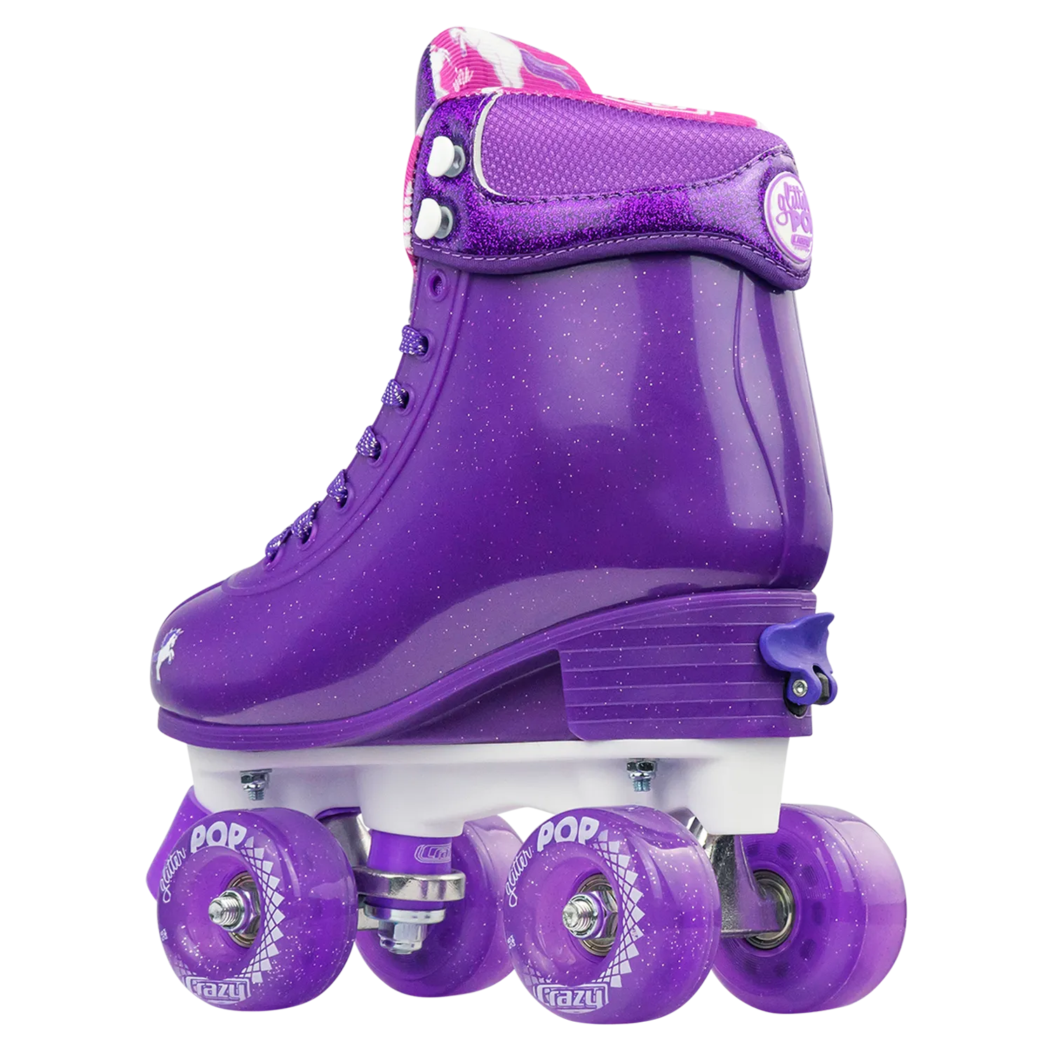 Crazy Glitter Pop Roller Skates Purple