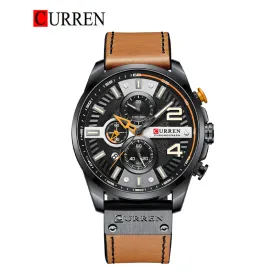 CURREN Original Brand Leather Straps Wrist Watch For Men With Brand (Box & Bag)-8393