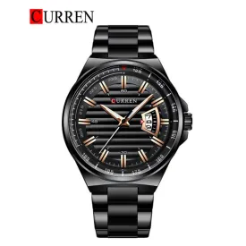 CURREN Original Brand Stainless Steel Band Wrist Watch For Men With Brand (Box & Bag)-8375