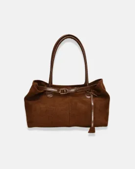 Damon – Autumn elegance – Suede tote bag