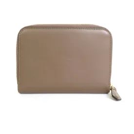 FENDI Bifold Wallet Visor Way Leather Brown Women's 8M0401-6GM