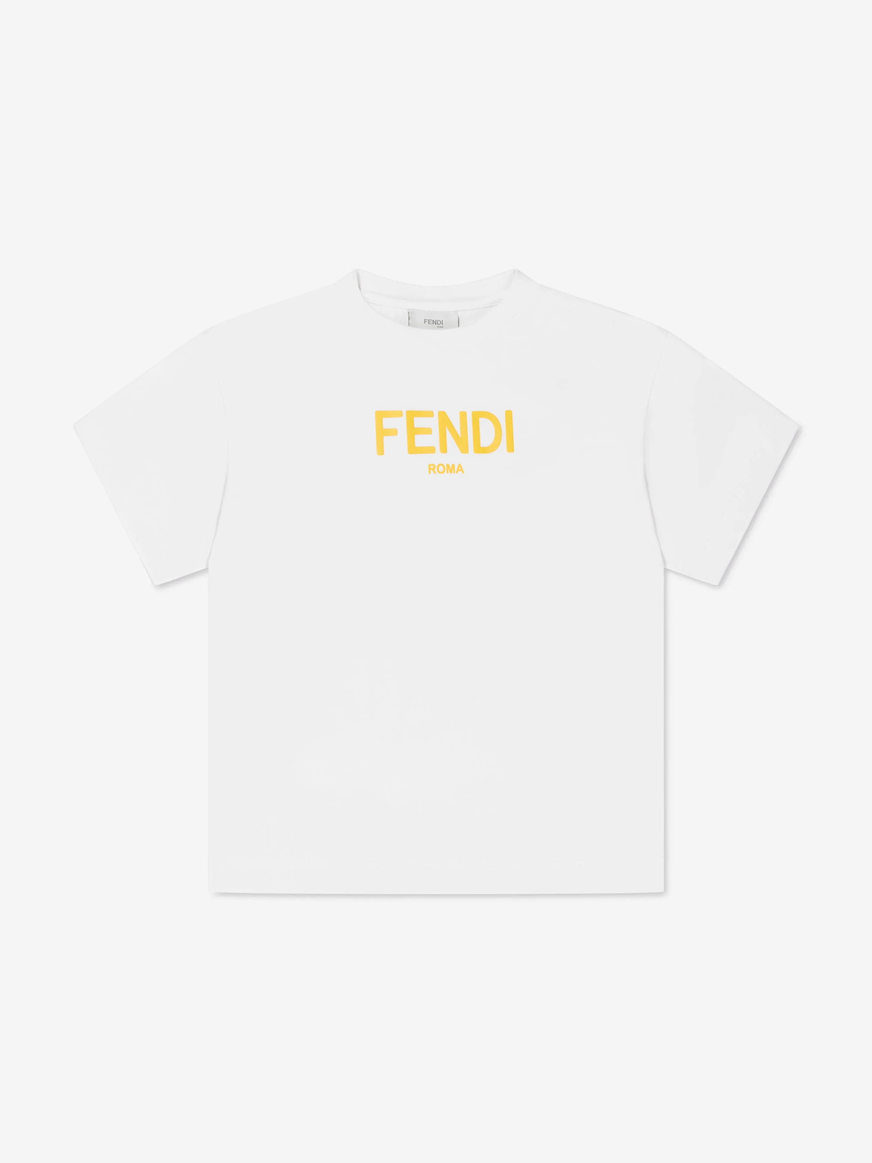 Fendi Kids Logo T-Shirt in White