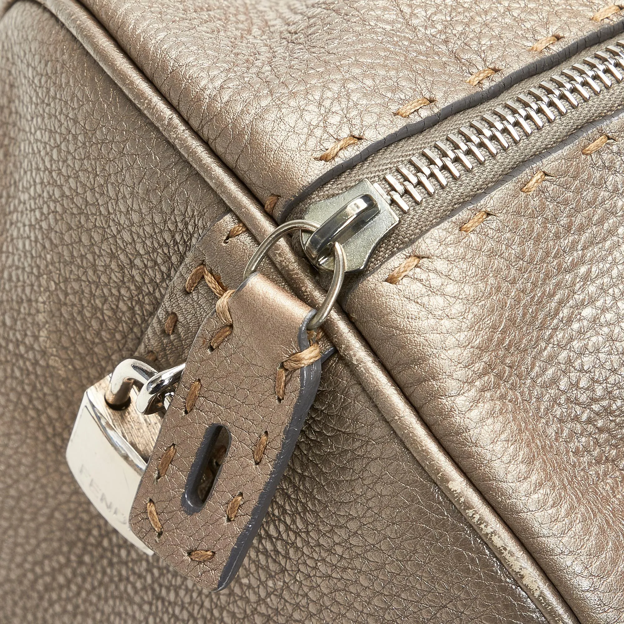 Fendi Linda Leather Boston Bag (SHG-25378)