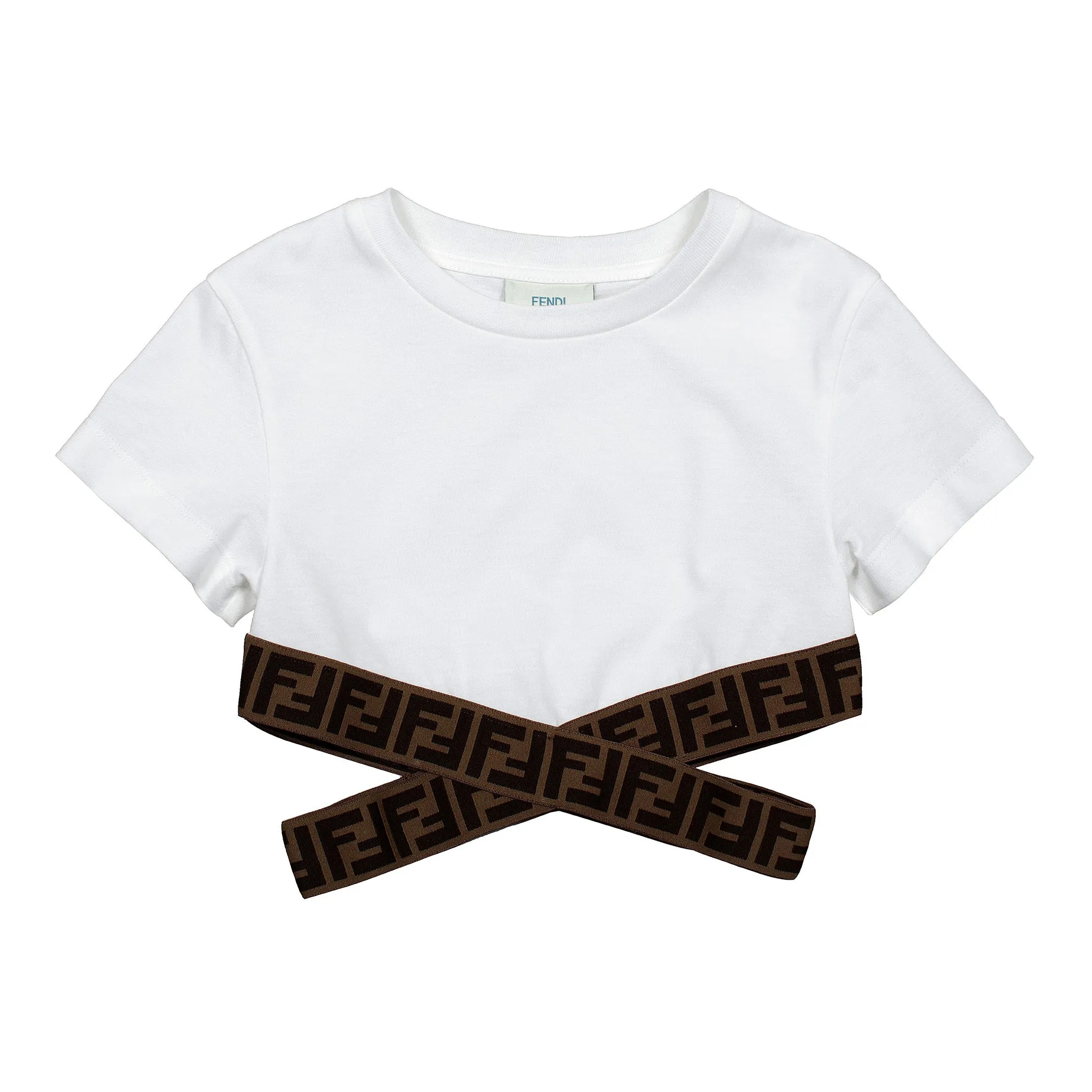 Fendi White Crop Top