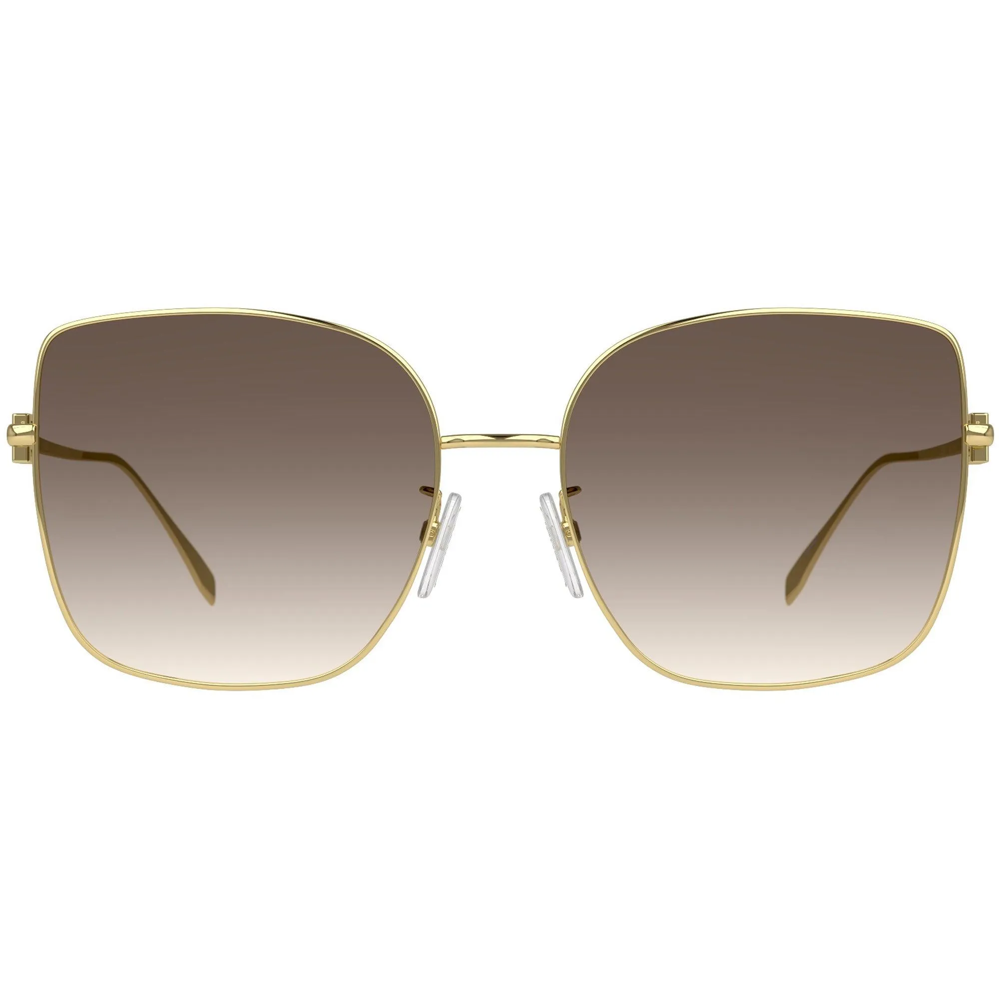 Fendi Women's Sunglasses - Gradient Lens Full Rim Gold Square Frame | FE40013U 30F