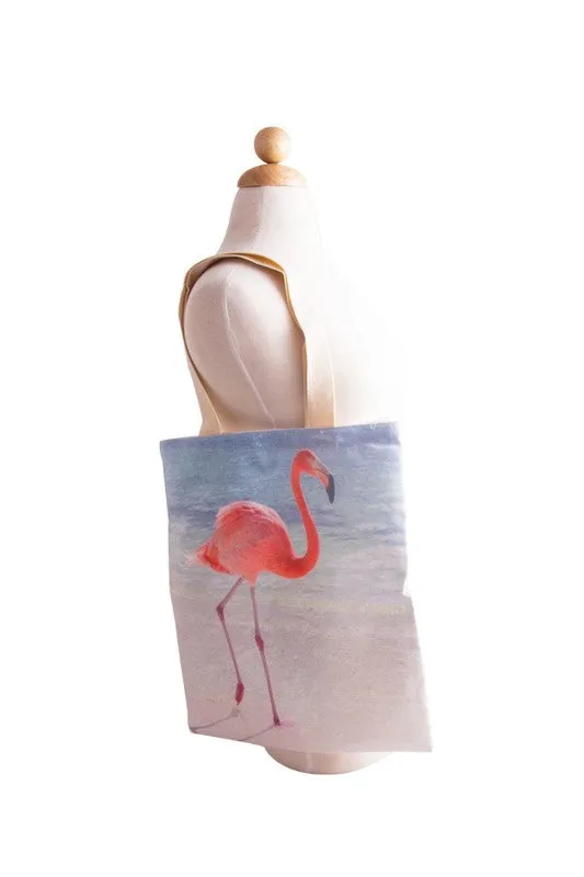 Flamingo Shoulder Tote Bag