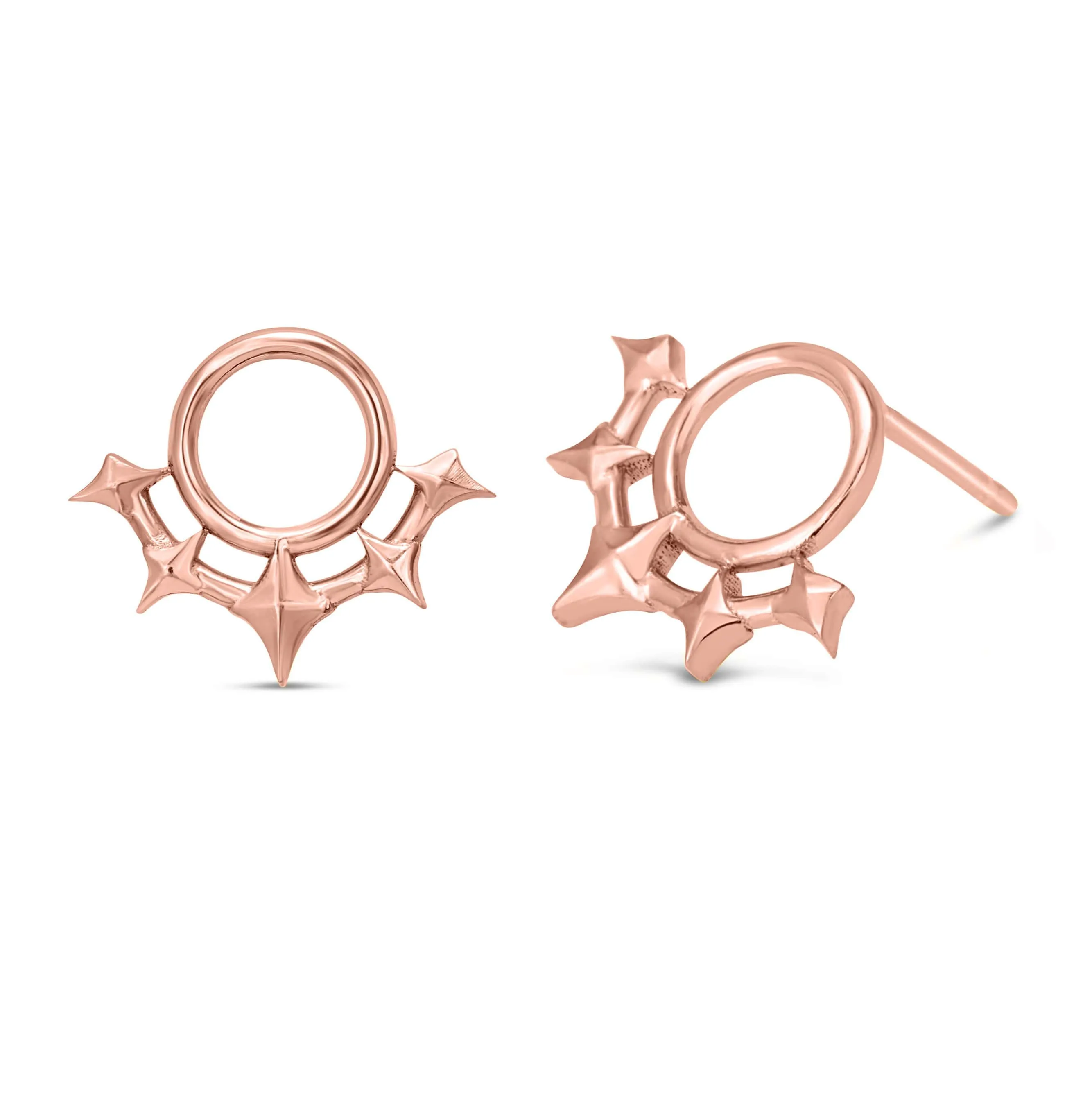 God Form Venti Circle Stud Earrings