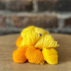 Individual Appleton Crewel Wool Skeins from the Bright Yellow Colorway