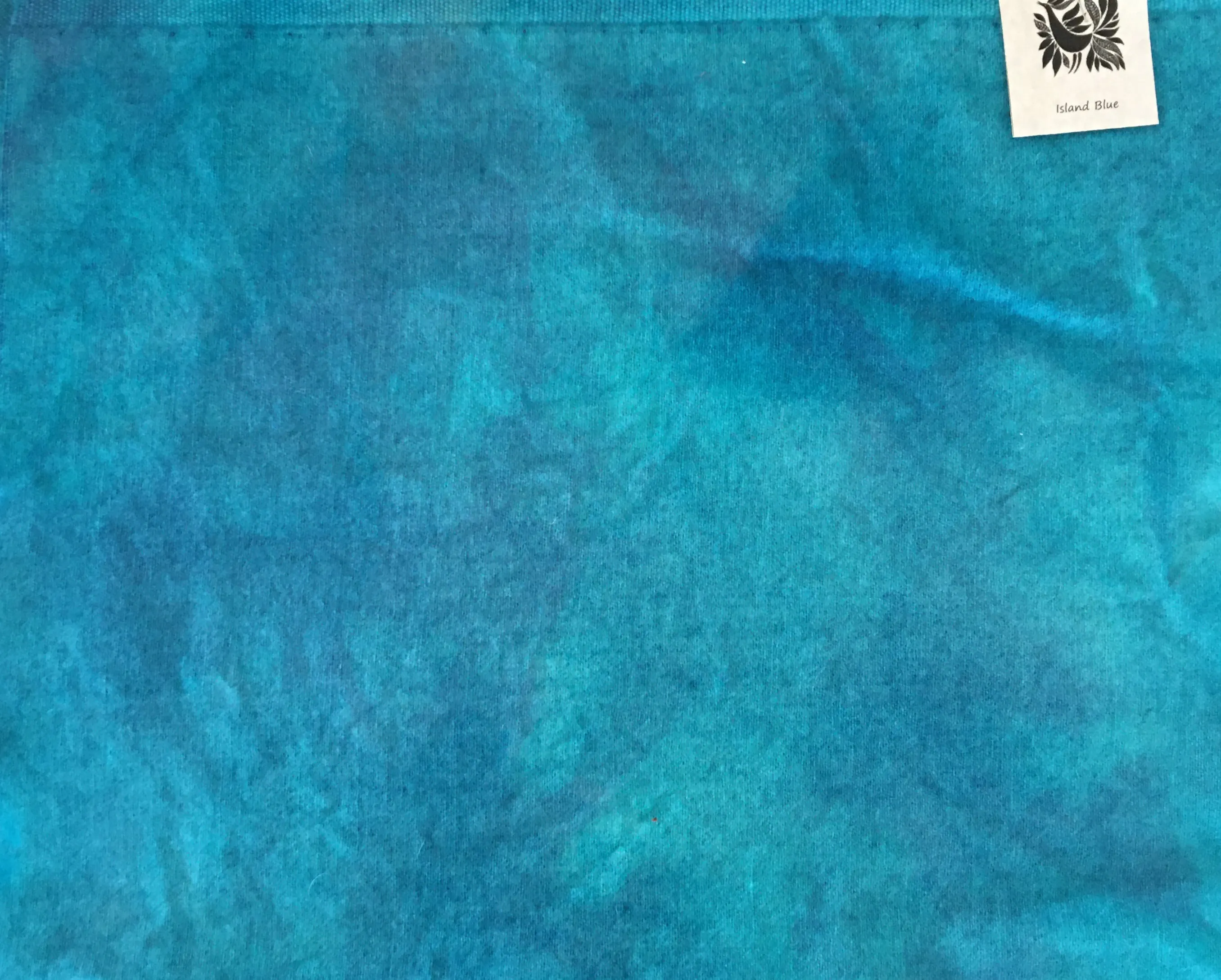 ISLAND BLUE Hand Dyed YARD Wool Fabric for Wool Applique and Rug Hooking