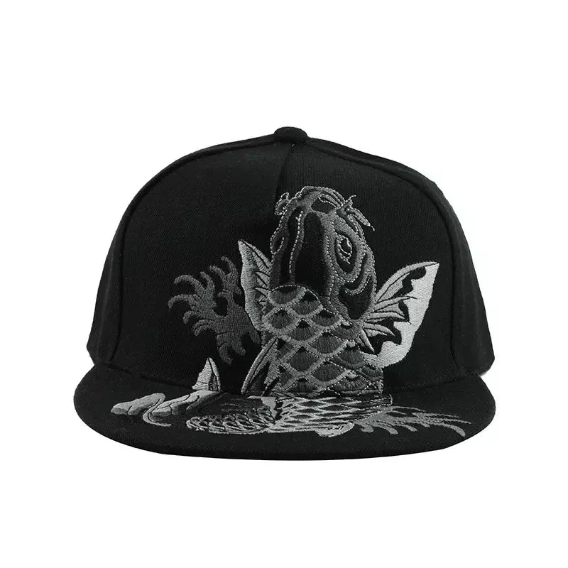 Japanese Koi Snapback Cap