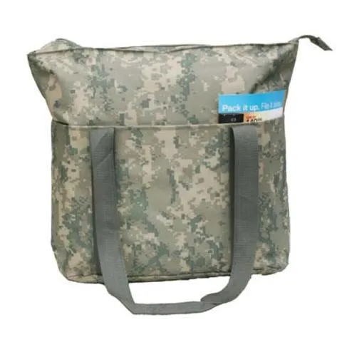 Large Digi Camo Poly Tote Bag with Zipper