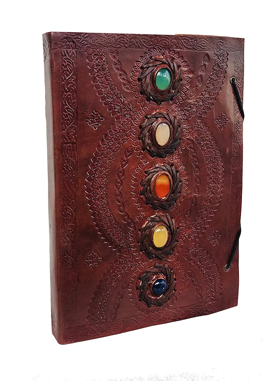 Leather Journal Book Medieval Stone Embossed