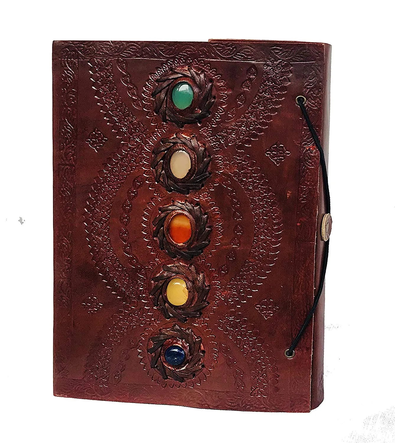 Leather Journal Book Medieval Stone Embossed