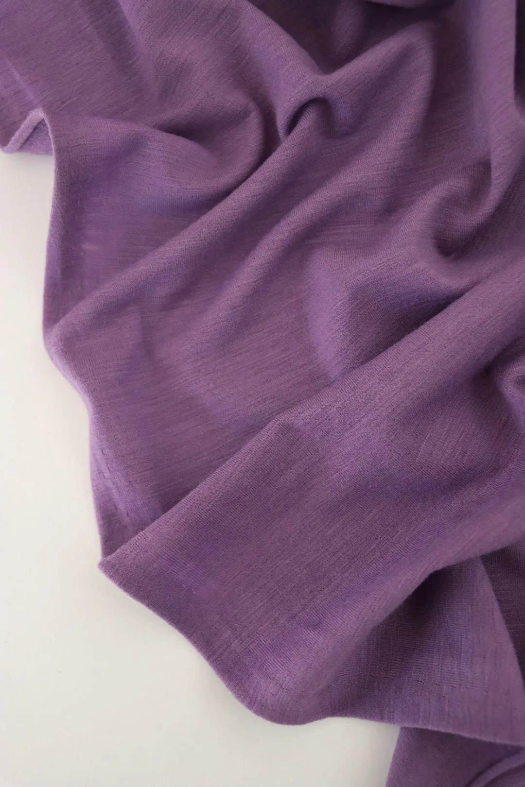 Lilac Galway Wool Spandex Jersey Knit | By The Half Yard