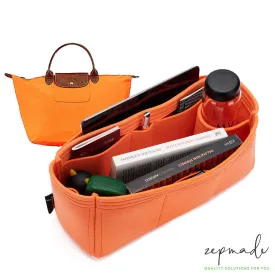 Longchamp Le Foulonné, Le Pliage, Pénélope Bag Models Organizer Insert, Bag Organizer with Single Bottle and Pen Holders