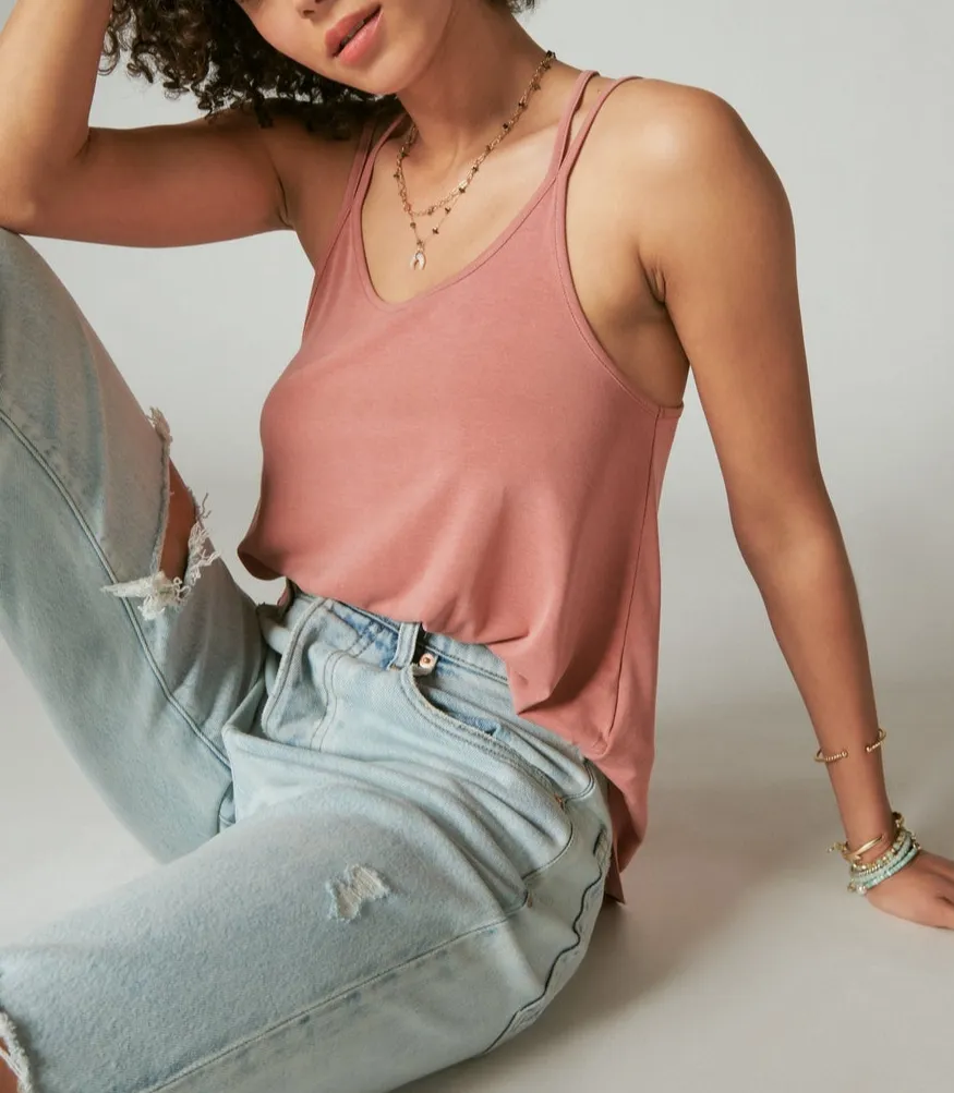 Lucky Brand Sandwash Strappy Tank Top