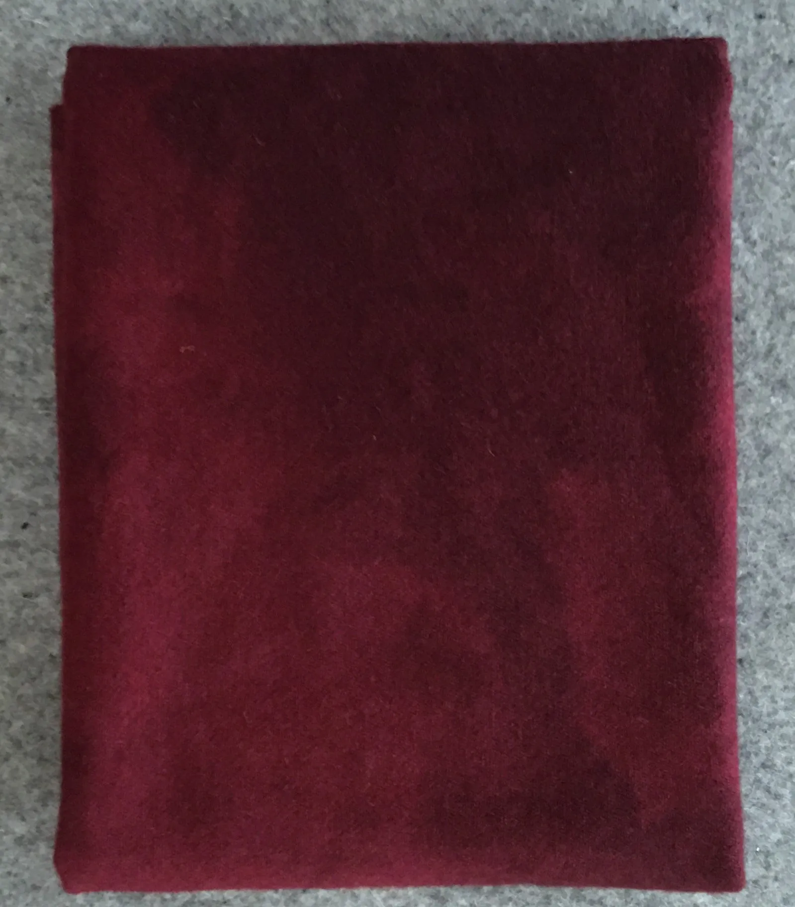 MAHOGANY Hand Dyed HALF YARD Wool Fabric for Wool Applique and Rug Hooking