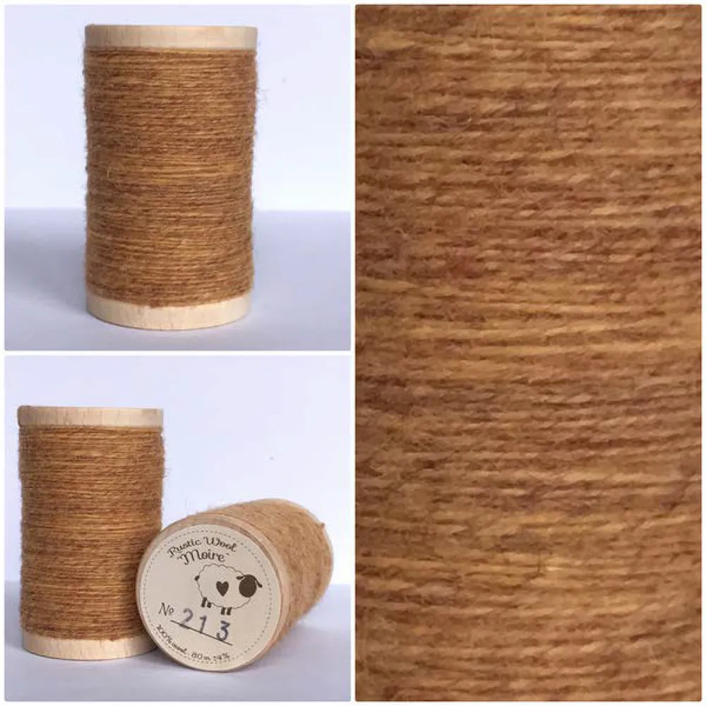 MAPLE SUGAR Hand Dyed YARD Wool Fabric for Wool Applique and Rug Hooking