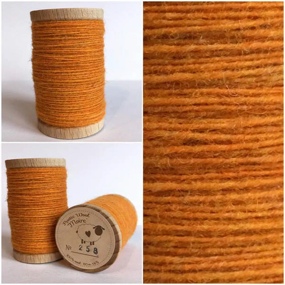 MARIGOLD Hand Dyed YARD Wool Fabric for Wool Applique and Rug Hooking