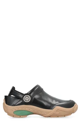 Men's Lab Leather Clog in Black | Size 6 | 7D1662AQX6 Color F0QA1