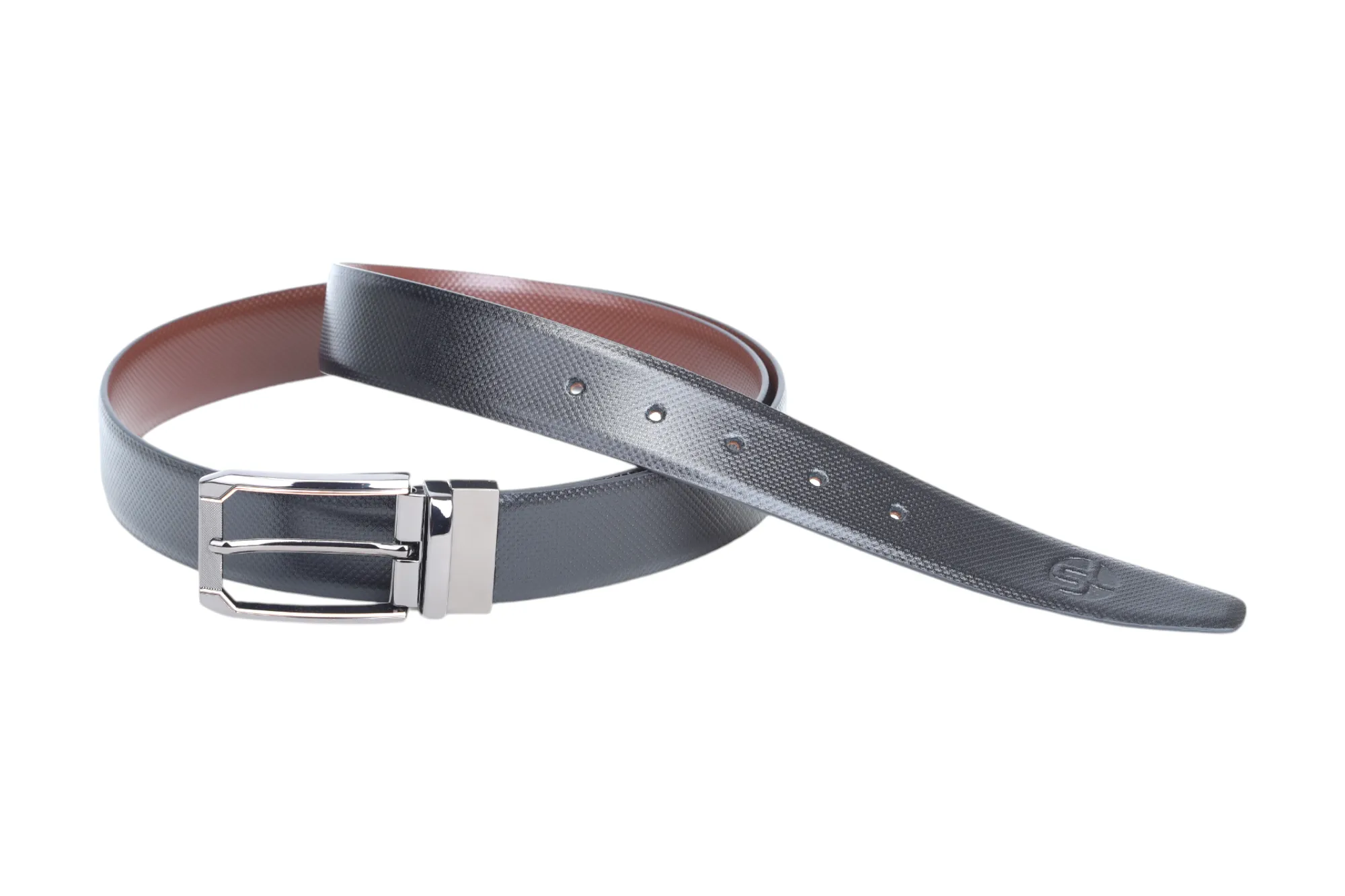 Mens Premium Reversible Leather Formal Belt 913003