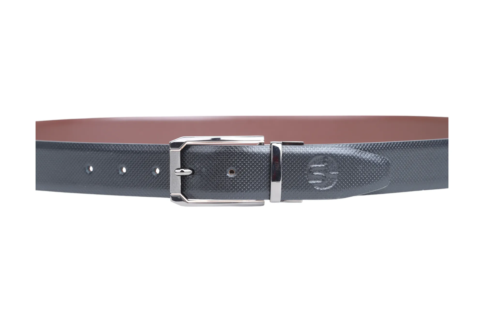 Mens Premium Reversible Leather Formal Belt 913003