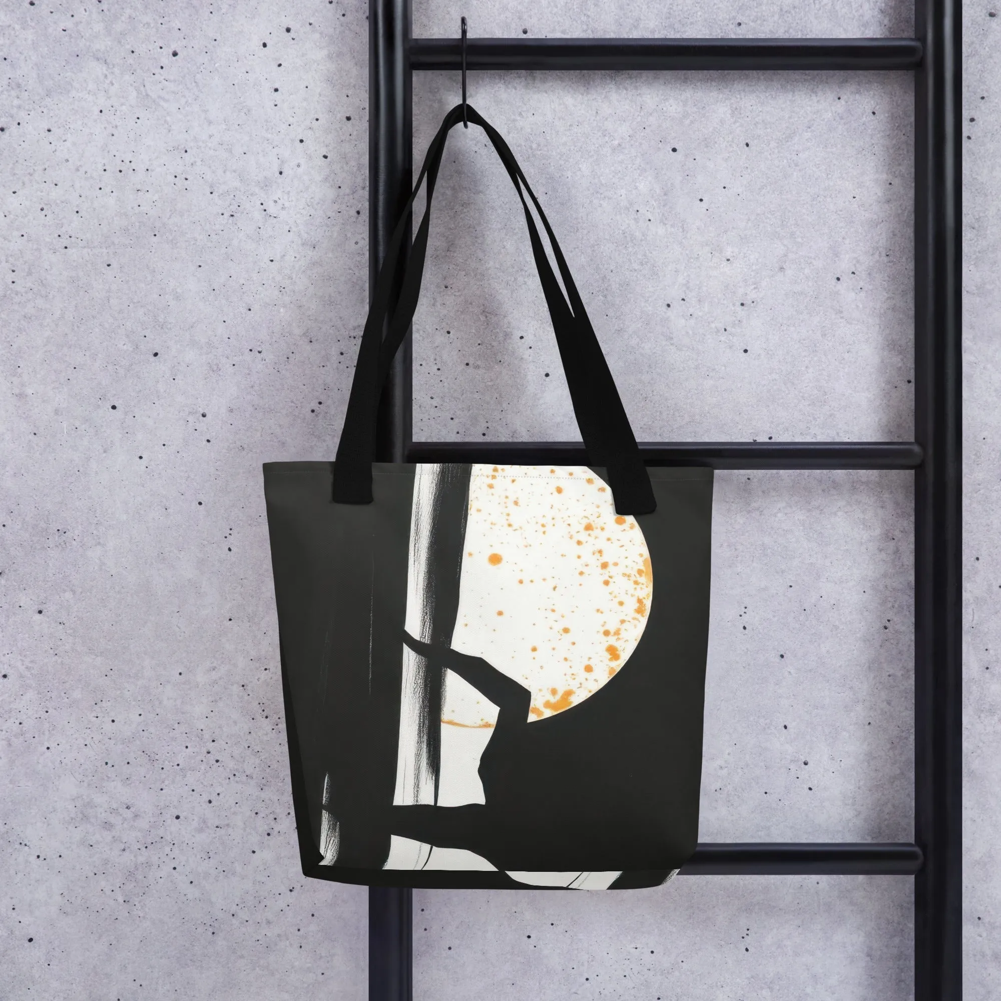 Midnight Silhouette with Moon, Tote bag