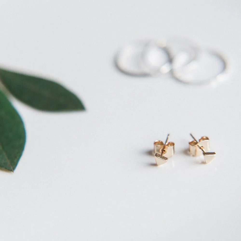 Mini Triangle Stud Earrings